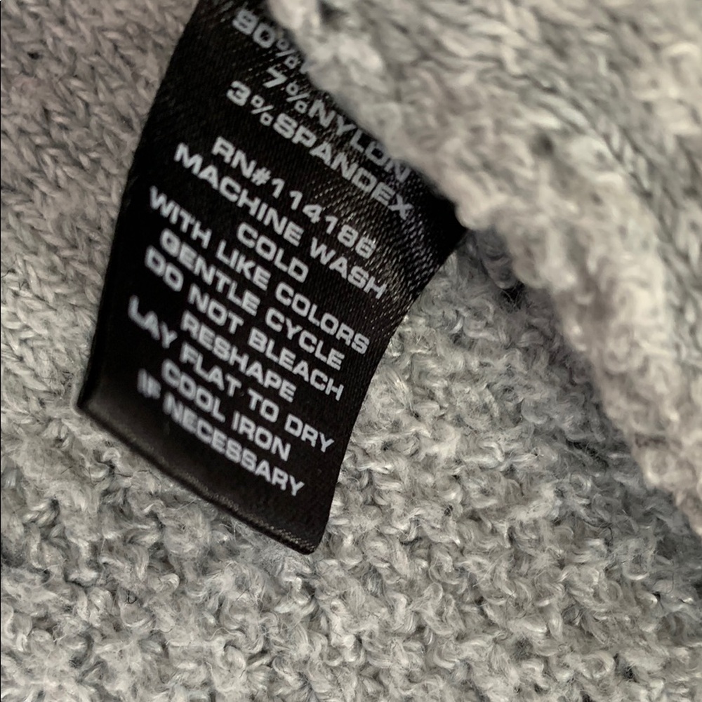 VERVE AMI | XL WOMENS | SHAWL SWEATER RELAXED FIT CARDIGAN in GRAY - Picture 3 of 14